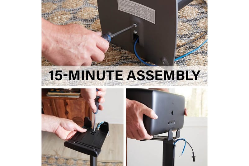 Lattiaständi Sanus Sonos Play:5 varten - Musta - Huonekalut - TV- & Mediakalusteet - Mediajalusta & seinäteline - Kaiutinjalusta