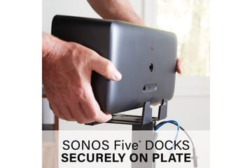 Lattiaständi Sanus Sonos Play:5 varten - Musta - Huonekalut - TV- & Mediakalusteet - Mediajalusta & seinäteline - Kaiutinjalusta