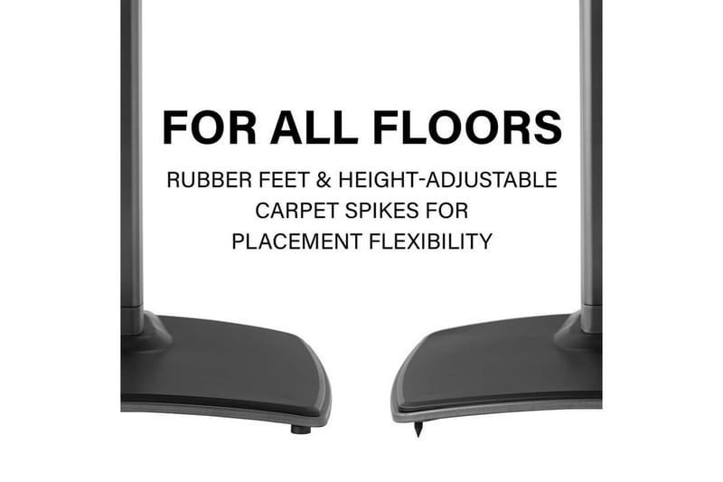 Lattiaständi Sanus Sonos Play:5 varten - Musta - Huonekalut - TV- & Mediakalusteet - Mediajalusta & seinäteline - Kaiutinjalusta