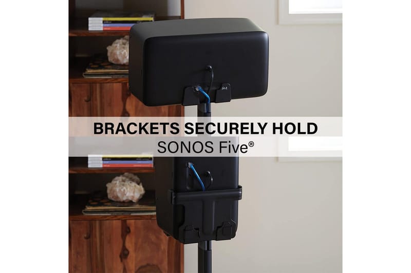 Lattiaständi Sanus Sonos Play:5 varten - Musta - Huonekalut - TV- & Mediakalusteet - Mediajalusta & seinäteline - Kaiutinjalusta