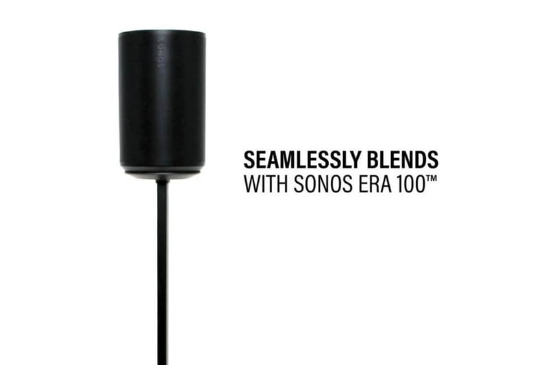 Lattiateline Sanus Sonos Era 100:lle Musta, Säädettävä teline - Musta, Säädettävä teline - Huonekalut - TV- & Mediakalusteet - Mediajalusta & seinäteline - Kaiutinjalusta