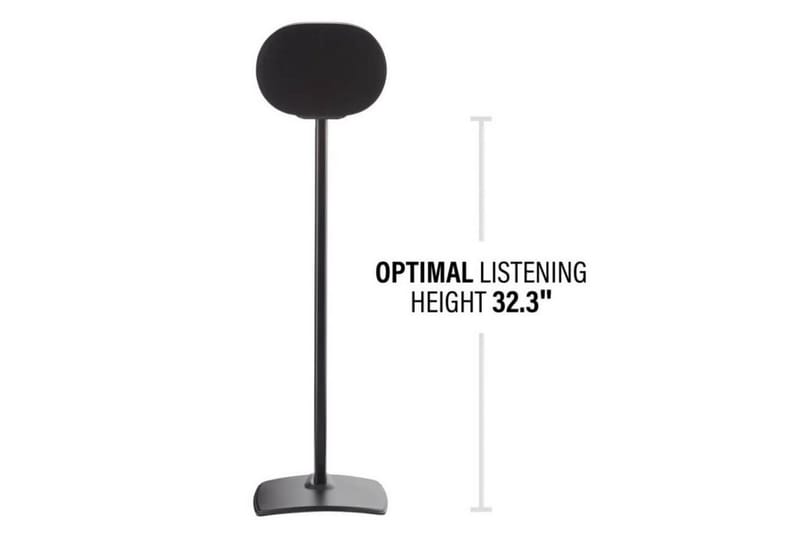 Lattiateline Sanus Sonos ERA 300:lle 2 osaa Musta, Kiinteä jalusta - Musta, Kiinteä jalusta - Huonekalut - TV- & Mediakalusteet - Mediajalusta & seinäteline - Kaiutinjalusta