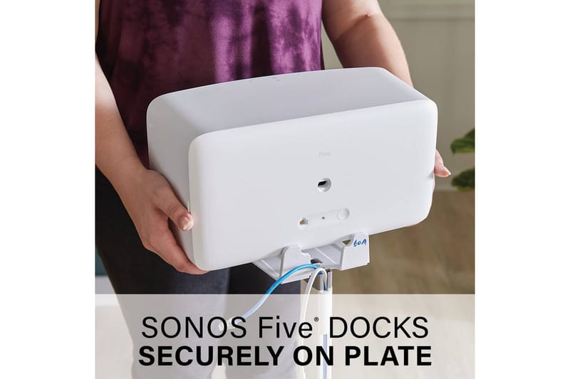 Lattiateline Sanus Sonos Play:5:lle Valkoinen - Valkoinen - Huonekalut - TV- & Mediakalusteet - Mediajalusta & seinäteline - Kaiutinjalusta