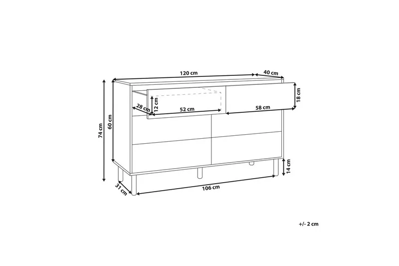 Lipasto Sharpe - Säilytys - Säilytyskalusteet - Lipasto