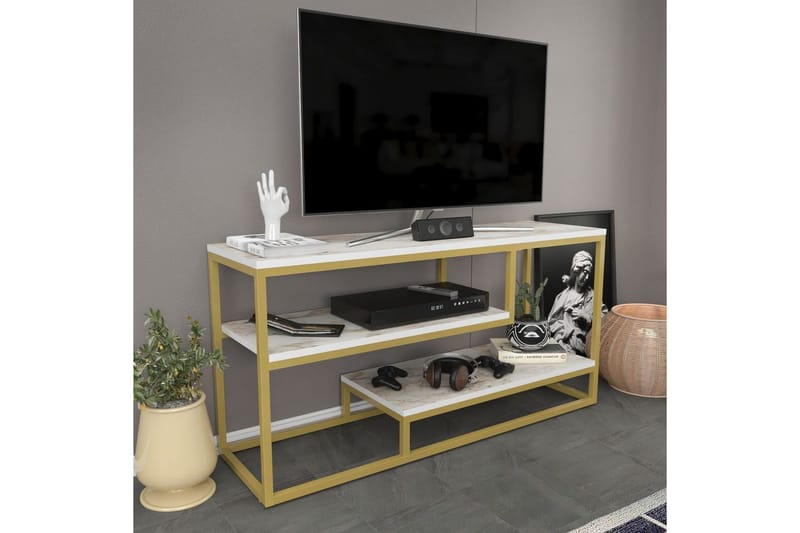 Lorin TV-taso 120 cm - Keltainend - Huonekalut - TV- & Mediakalusteet - Tv taso & Mediataso