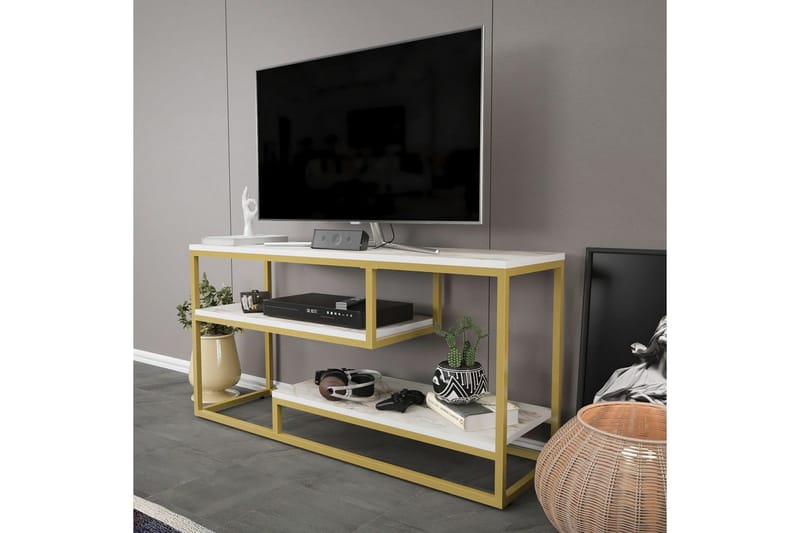 Lorin TV-taso 120 cm - Keltainend - Huonekalut - TV- & Mediakalusteet - Tv taso & Mediataso