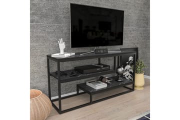Lorin TV-taso 120 cm - Musta/Valkoinen - Huonekalut - TV- & Mediakalusteet - Tv taso & Mediataso