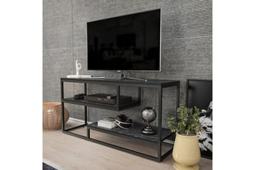 Lorin TV-taso 120 cm - Musta/Valkoinen - Huonekalut - TV- & Mediakalusteet - Tv taso & Mediataso