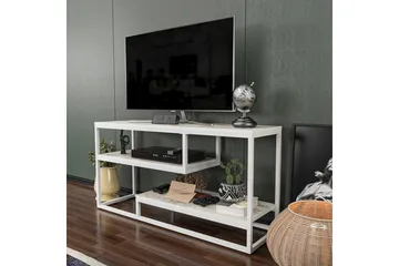 Lorin TV-taso 120 cm - Valkoinen - Huonekalut - TV- & Mediakalusteet - Tv taso & Mediataso