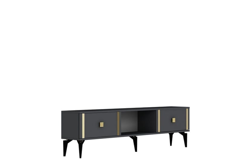Male TV-taso 150 cm, Antrasiitti/Keltainend