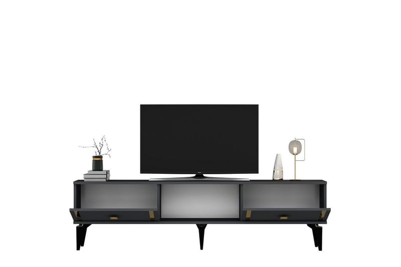 Male TV-taso 150 cm - Antrasiitti/Keltainend - Huonekalut - TV- & Mediakalusteet - Tv taso & Mediataso