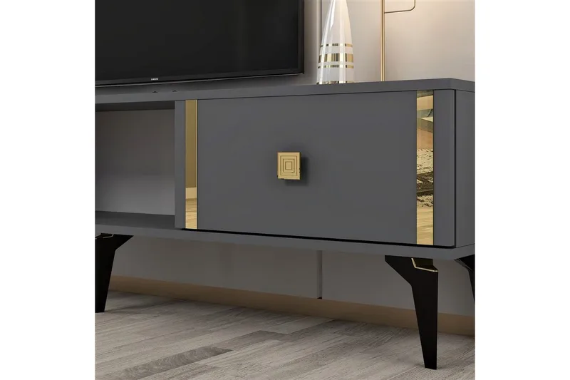 Male TV-taso 150 cm - Antrasiitti/Keltainend - Huonekalut - TV- & Mediakalusteet - Tv taso & Mediataso