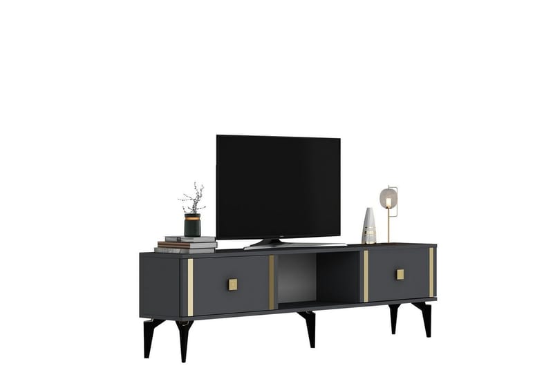 Male TV-taso 150 cm - Antrasiitti/Keltainend - Huonekalut - TV- & Mediakalusteet - Tv taso & Mediataso