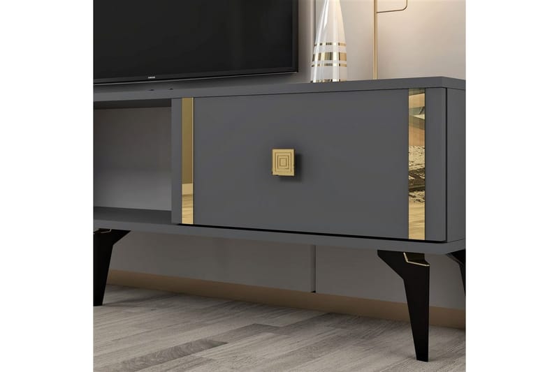 Male TV-taso 150 cm - Antrasiitti/Keltainend - Huonekalut - TV- & Mediakalusteet - Tv taso & Mediataso