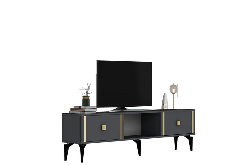 Male TV-taso 150 cm - Antrasiitti/Keltainend - Huonekalut - TV- & Mediakalusteet - Tv taso & Mediataso