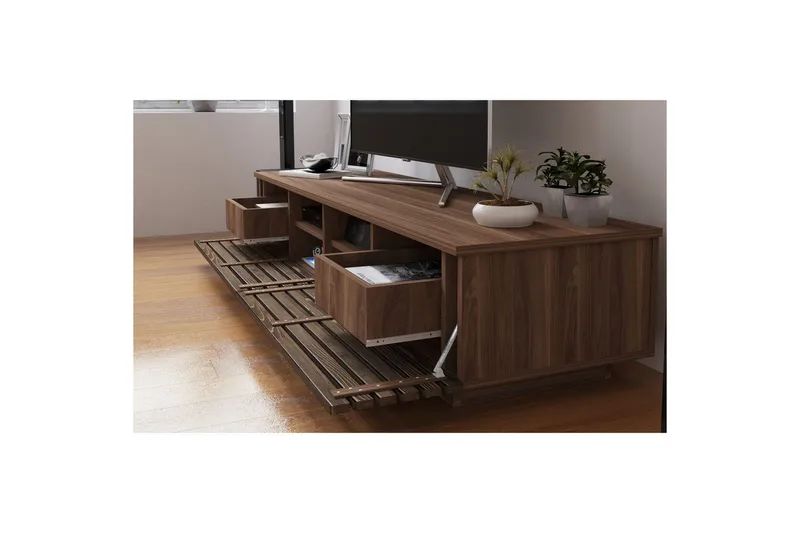 Malric TV-taso 180 cm - Luonnollinen - Huonekalut - TV- & Mediakalusteet - Tv taso & Mediataso