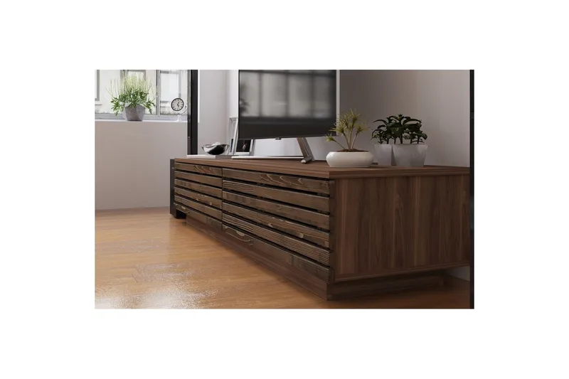 Malric TV-taso 180 cm - Luonnollinen - Huonekalut - TV- & Mediakalusteet - Tv taso & Mediataso