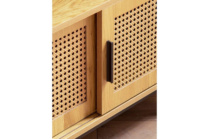 Matala kaappi Wohnling lastulevyä, jossa 2 liukuovea, wieniläinen punos, moderni tyyli Tammi - Tammi - Huonekalut - TV- & Mediakalusteet - Tv taso & Mediataso