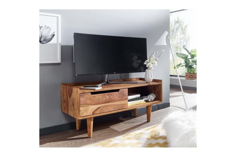 Matala kaappi Wohnling Täyspuu säilytystilalla 1 ovi Puujalat Maalaistyyli - Huonekalut - TV- & Mediakalusteet - Tv taso & Mediataso