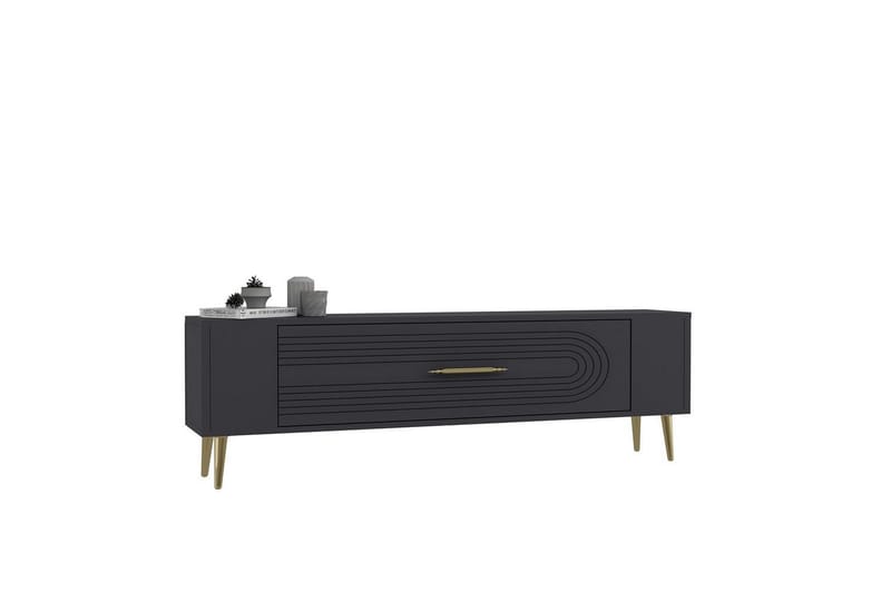 Mirel TV-taso 120 cm - Antrasiitti/Keltainend - Huonekalut - TV- & Mediakalusteet - Tv taso & Mediataso