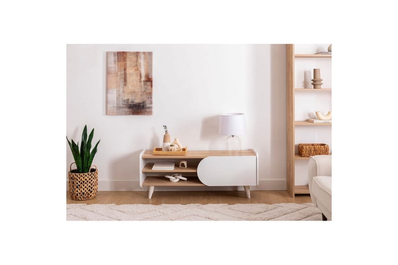 Mirra TV-taso 120 cm - Sininen/Valkoinen - Huonekalut - TV- & Mediakalusteet - Tv taso & Mediataso