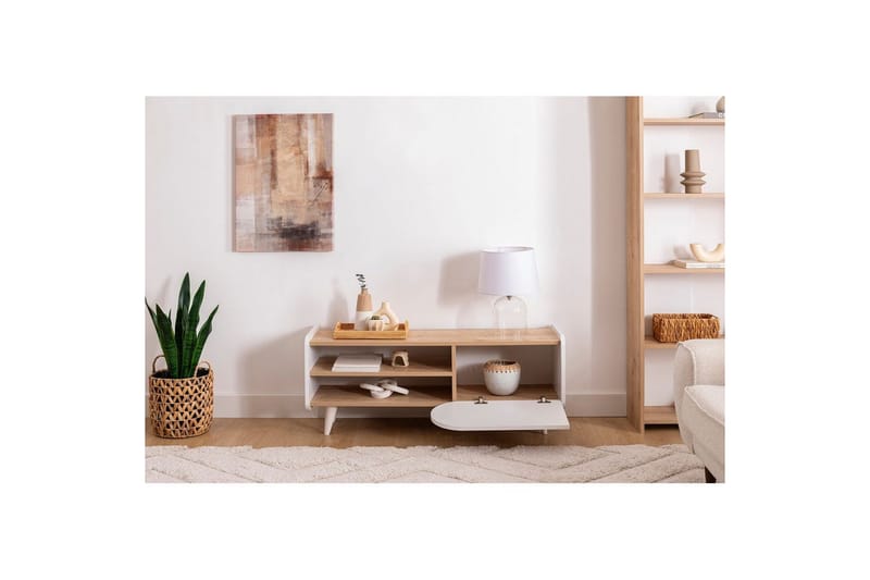 Mirra TV-taso 120 cm - Sininen/Valkoinen - Huonekalut - TV- & Mediakalusteet - Tv taso & Mediataso