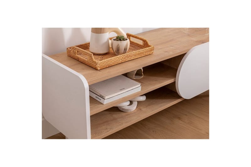 Mirra TV-taso 120 cm - Sininen/Valkoinen - Huonekalut - TV- & Mediakalusteet - Tv taso & Mediataso