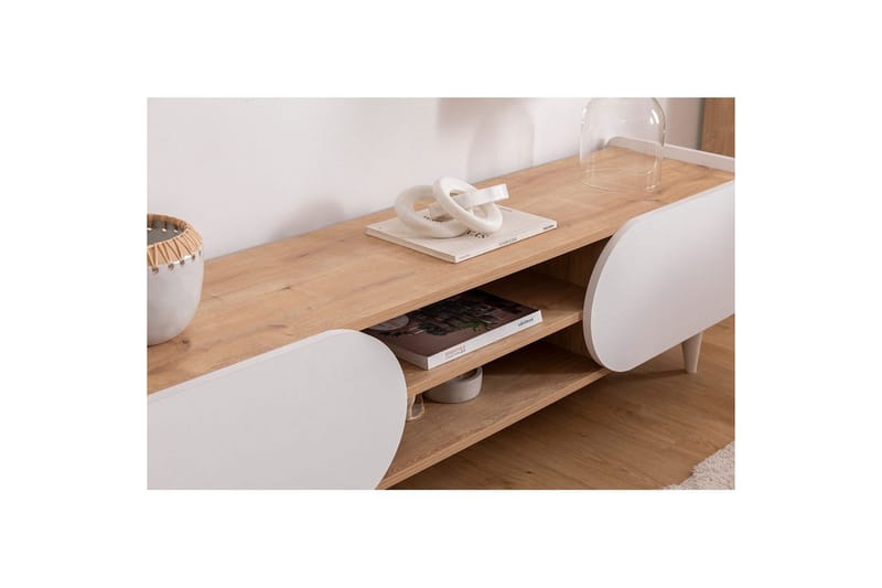 Mirra TV-taso 160 cm - Sininen/Valkoinen - Huonekalut - TV- & Mediakalusteet - Tv taso & Mediataso