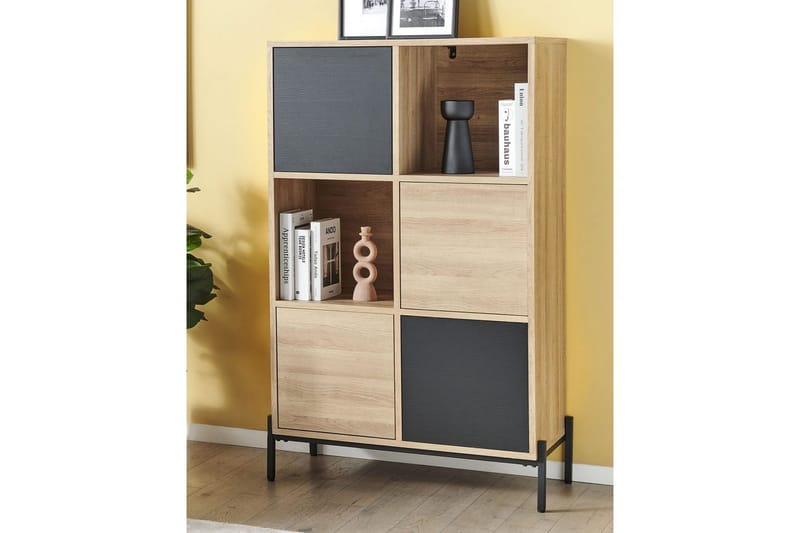 Moines kirjahylly 80 cm tammi - Vaaleanruskea - Säilytys - Hylly - Kirjahylly