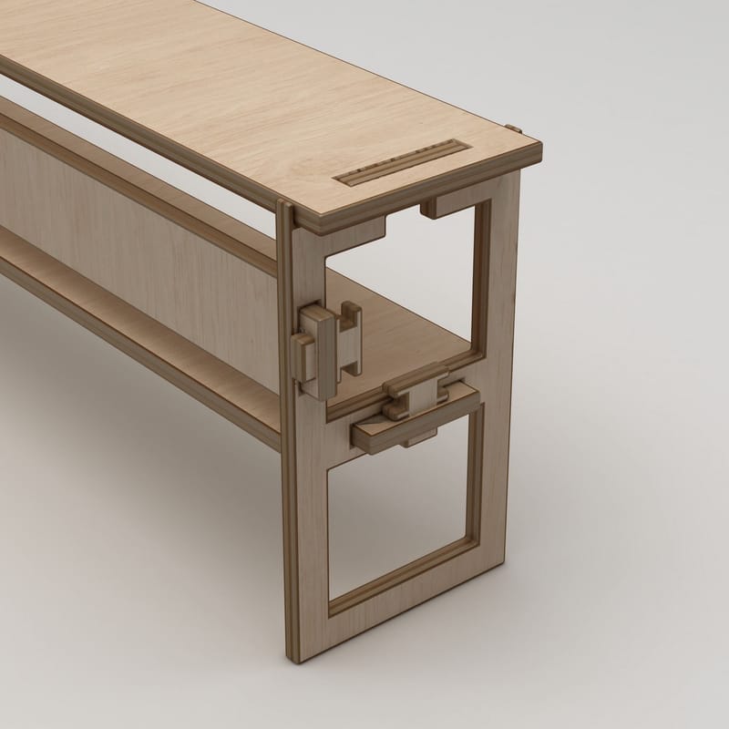 Mopira TV-taso 220 cm - Luonnonpuu - Huonekalut - TV- & Mediakalusteet - Mediajalusta & seinäteline