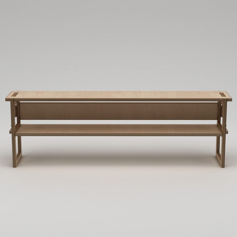 Mopira TV-taso 220 cm - Luonnonpuu - Huonekalut - TV- & Mediakalusteet - Mediajalusta & seinäteline