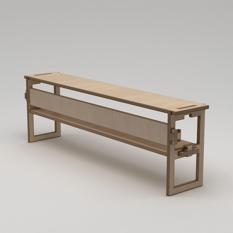 Mopira TV-taso 220 cm - Luonnonpuu - Huonekalut - TV- & Mediakalusteet - Mediajalusta & seinäteline