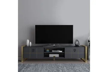 Munetaka TV-taso 184 cm - Antrasiitti/Keltainend - Huonekalut - TV- & Mediakalusteet - Tv taso & Mediataso