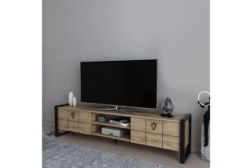 Munetaka TV-taso 184 cm - Tammi/Musta - Huonekalut - TV- & Mediakalusteet - Tv taso & Mediataso