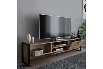 Munetaka TV-taso 184 cm - Tammi/Musta - Huonekalut - TV- & Mediakalusteet - Tv taso & Mediataso
