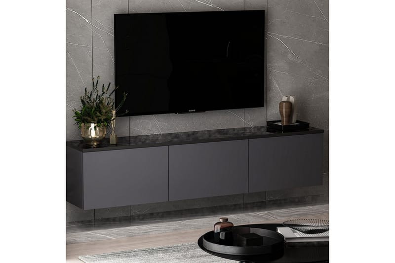 Neon TV-taso 160 cm - Antrasiitti - Huonekalut - TV- & Mediakalusteet - Tv taso & Mediataso