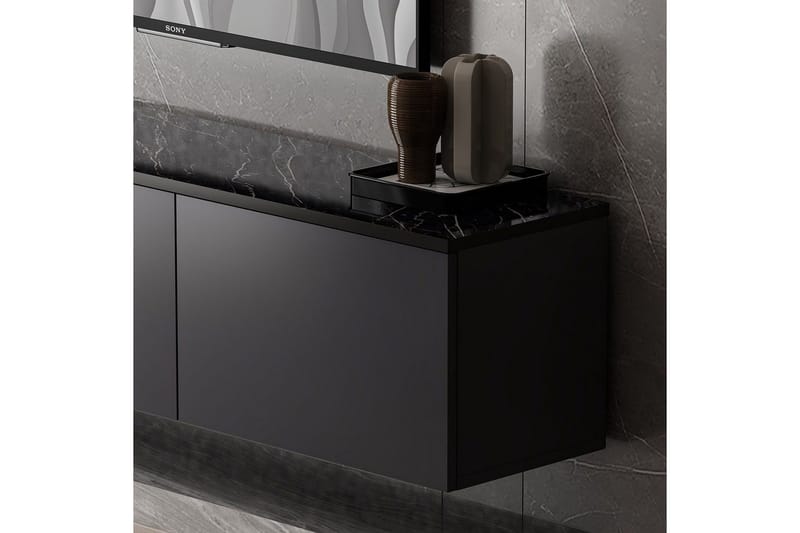 Neon TV-taso 160 cm - Antrasiitti - Huonekalut - TV- & Mediakalusteet - Tv taso & Mediataso