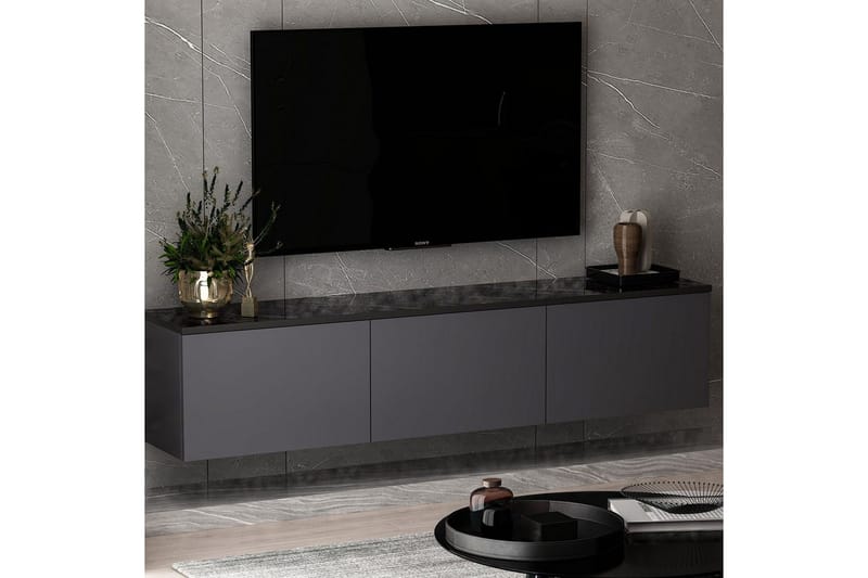 Neon TV-taso 160 cm - Antrasiitti - Huonekalut - TV- & Mediakalusteet - Tv taso & Mediataso