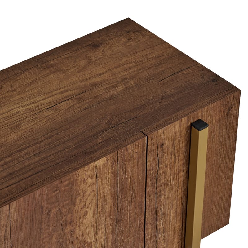 Nexus TV-taso 180 cm - Barok Walnut Gold - Huonekalut - TV- & Mediakalusteet - Mediajalusta & seinäteline