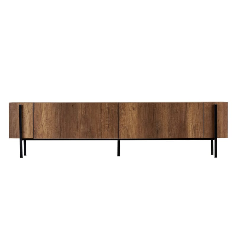 Nexus TV-taso 180 cm - Barokkipähkinä ja musta - Huonekalut - TV- & Mediakalusteet - Mediajalusta & seinäteline