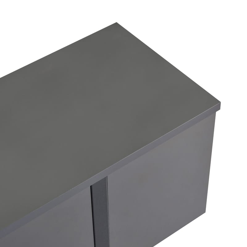 Nopira TV-taso 180 cm - Antrasiitti ja musta - Huonekalut - TV- & Mediakalusteet - Mediajalusta & seinäteline