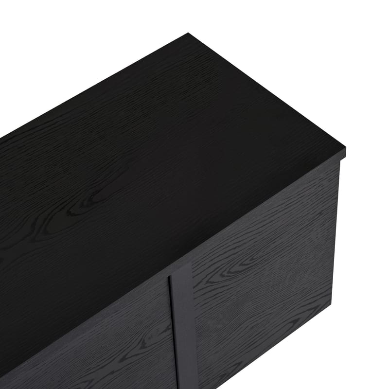 Nopira TV-taso 180 cm - Puunmusta ja musta - Huonekalut - TV- & Mediakalusteet - Mediajalusta & seinäteline