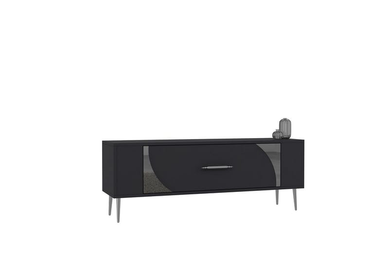 Olyra TV-taso 120 cm, Antrasiitti/Hopea