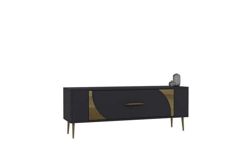 Olyra TV-taso 120 cm, Antrasiitti/Keltainend