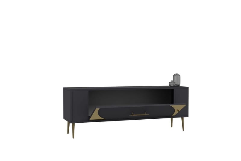 Olyra TV-taso 120 cm - Antrasiitti/Keltainend - Huonekalut - TV- & Mediakalusteet - Tv taso & Mediataso