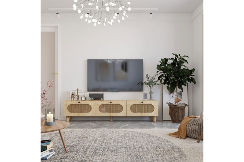 Ossin TV-taso 180 cm - Tammi - Huonekalut - TV- & Mediakalusteet - Tv taso & Mediataso