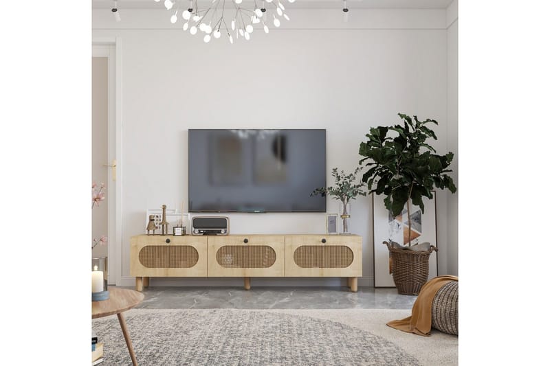 Ossin TV-taso 180 cm - Tammi - Huonekalut - TV- & Mediakalusteet - Tv taso & Mediataso