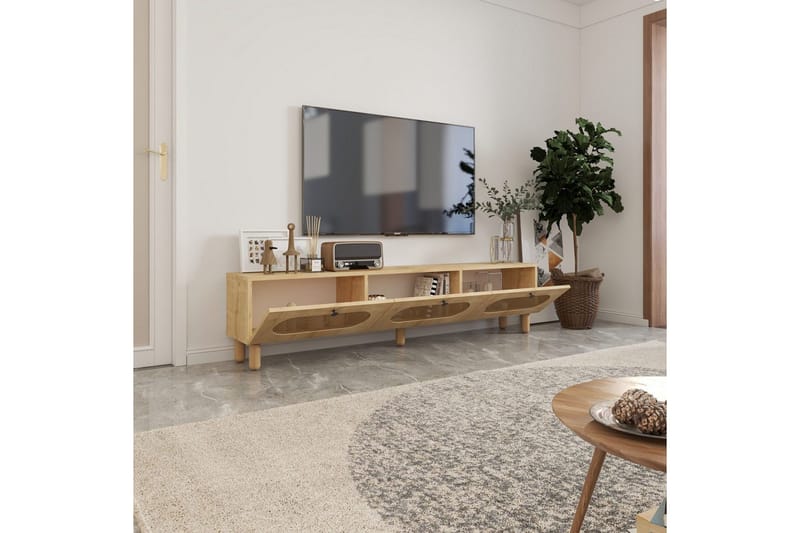 Ossin TV-taso 180 cm - Tammi - Huonekalut - TV- & Mediakalusteet - Tv taso & Mediataso