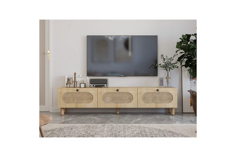 Ossin TV-taso 180 cm - Tammi - Huonekalut - TV- & Mediakalusteet - Tv taso & Mediataso