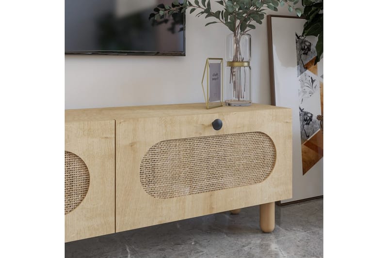 Ossin TV-taso 180 cm - Tammi - Huonekalut - TV- & Mediakalusteet - Tv taso & Mediataso